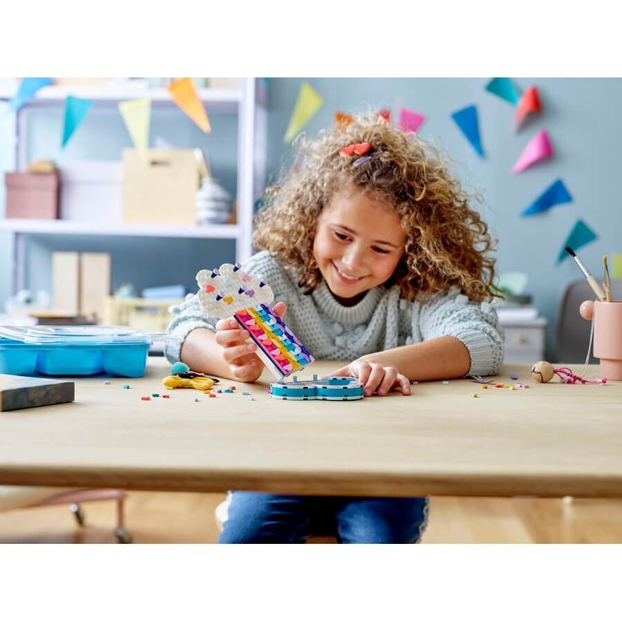lego dots rainbow jewelry stand