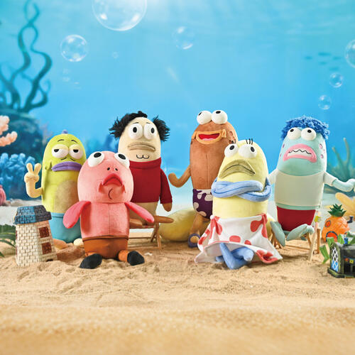 Spongebob海綿寶寶 哼! 我生氣了路人魚34CM