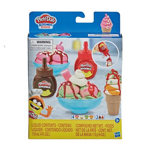 Play-Doh培樂多 雙醬冰淇淋遊戲組(輕便版)