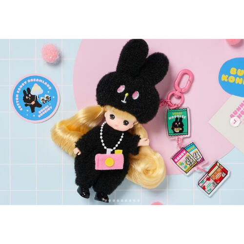 Mimi world 兔子便利商店迷你小MIMI吊飾-KURO