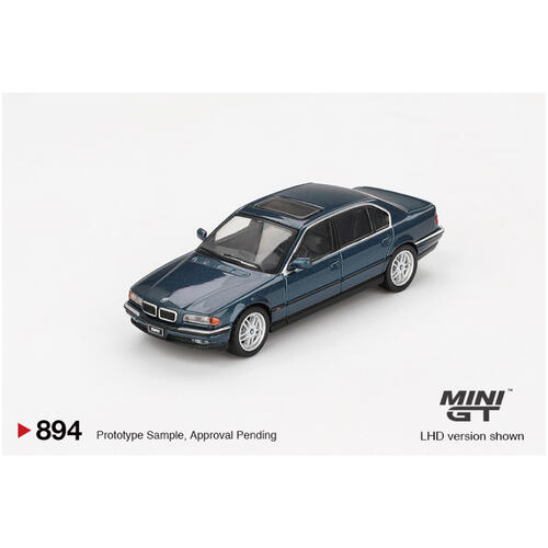 MINIGT	BMW 750IL Sorrento Blue Metallic合金車 894