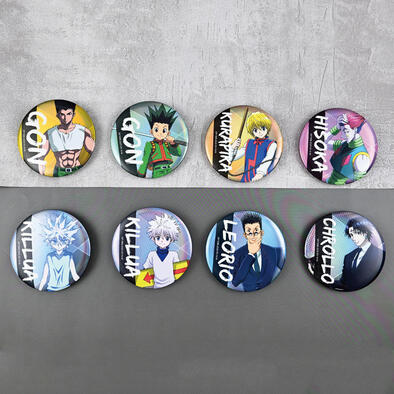 HUNTER &times; HUNTER獵人 光釉浮雕徽章(8款隨機)- 隨機發貨