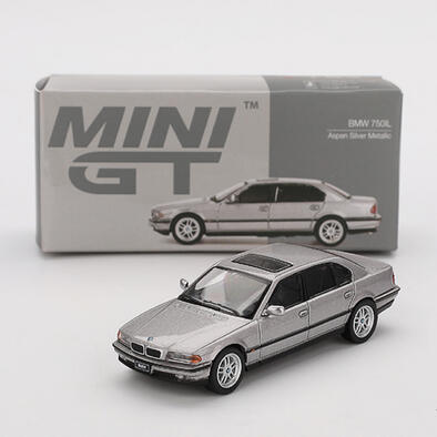 MINIGT	BMW 750IL Aspen Silver Metallic 合金車792