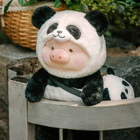 LuLu the Piggy 罐頭豬 LuLu 動物派對乖巧大熊貓Lu毛絨公仔
