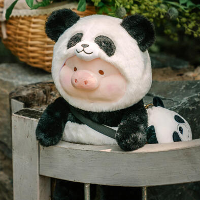 LuLu the Piggy 罐頭豬 LuLu 動物派對乖巧大熊貓Lu毛絨公仔