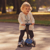 Globber高樂寶 兒童4合1運動聲光版多功能滑板車-粉