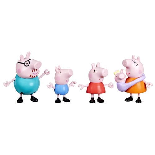 Peppa Pig 粉紅豬小妹 佩佩豬一家五口家族角色組
