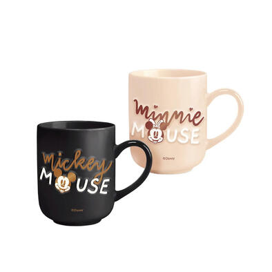Disney迪士尼	Golden Mickey Mug - Black/white-Assorted