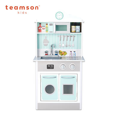 Teamson 馬德里木製家家酒兒童廚房玩具-薄荷綠